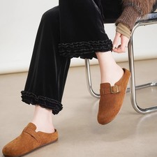 Femme Velours Gilet Ruche