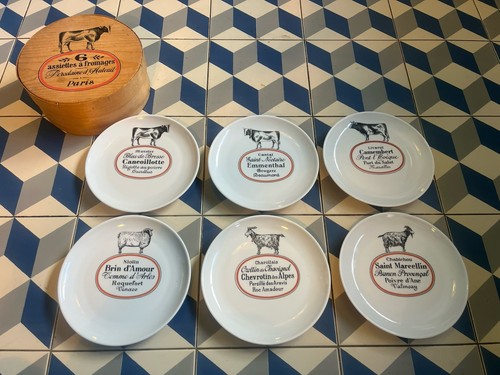 Lot assiettes fromage - assiettes,