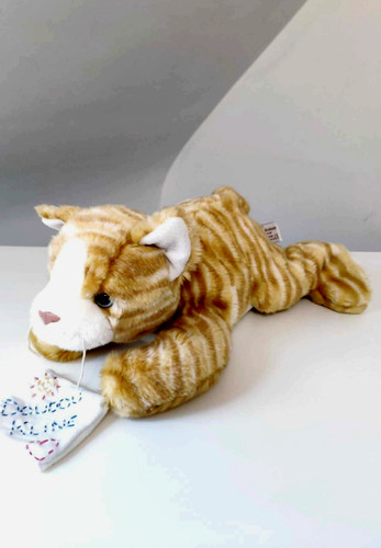 Peluche doudou chat allongé - peluche/doudou,