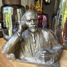 LENIN VLADIMIR, ultra  rare vintage metal figurine / bust/ sculpture