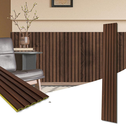 Walnut wpc wainscoting - wpc, panels