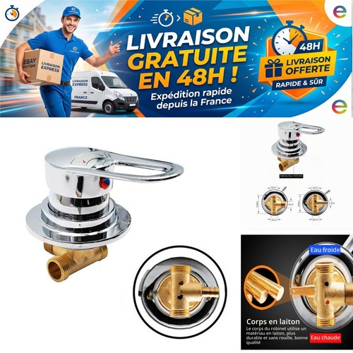 Mitigeur douche laiton - mitigeur,