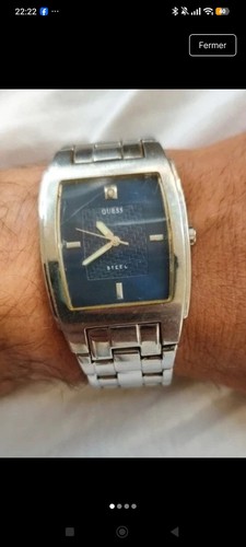 Montre vintage guess steel - montre,