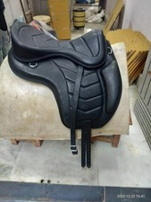 Siège de selle de cheval sans arbres Freemax en cuir, disponible en 3 couleur...
