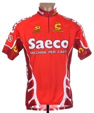 SAECO TEAM CYCLING VELO SHIRT JERSEY CANNONDALE SIZE L