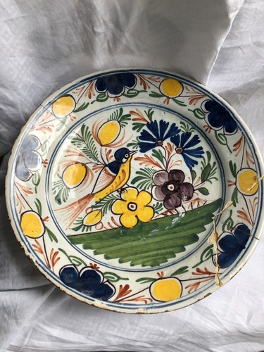 Plat faience delft 18 - de,