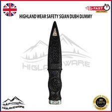 Professionnel Sgian Dubh Tétine Kiltwear Highland Kilt Faux Couteau Noir