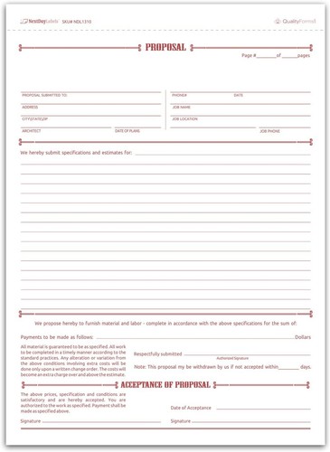 Letter size general proposal - letter,