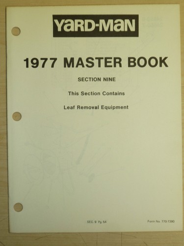 1977 yard man master - yard-man,