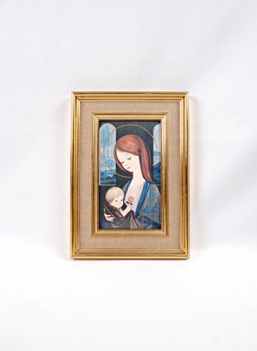 Vierge enfant en - en, émaux