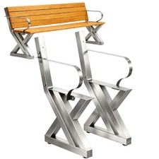 Cadre de banc avec dossier 2 x