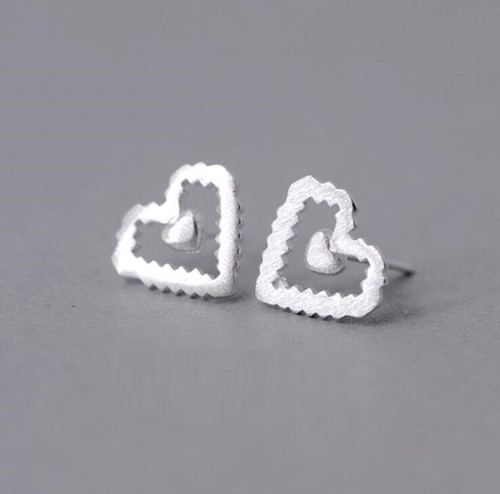 Tiny love heart silver - tiny,
