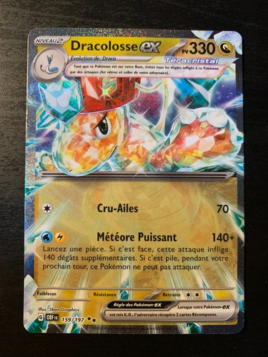 Carte pokémon dracolosse - pokémon, ex