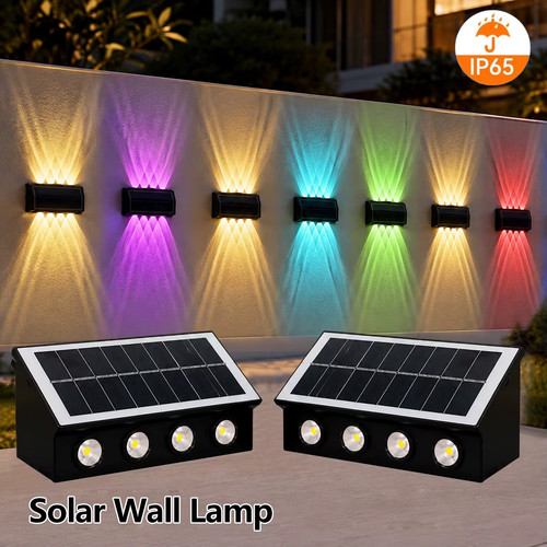 Lampe solaire murale led - lampe,