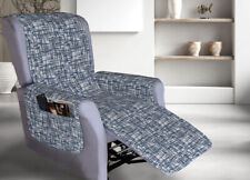 Housse de Fauteuil Inclinable Matelassée Treillis Relax Mené Série Pensez-Vous