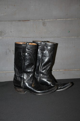 Santiags lucchese cuir noir - santiags,