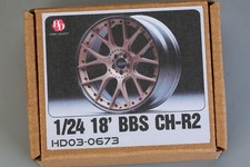 Hobby Design BBS CH R2 18 Inch Wheel Set Resin Metal Decals 1 24 Used