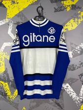 Vintage Gitane–Campagnolo Cycling Team Acryl Jersey Bike Long Shirt 1970s ig93