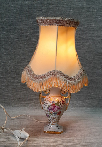 Ancienne lampe chevet en - lampe,