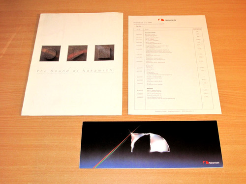 Nakamichi 1988 prospectus - nakamichi,