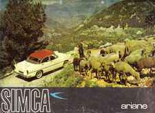 Simca Ariane 4 1960-1961 UK Market Foldout Sales Brochure Vedette FAIR