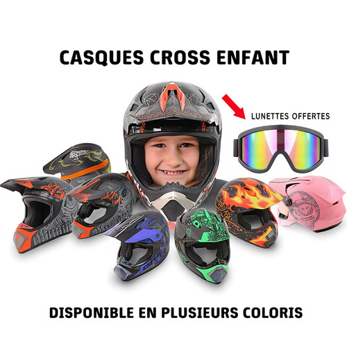 Casque moto cross - de, et