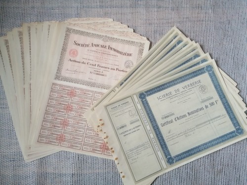 Lot titres d anciens - lot, de