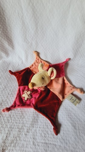 Doudou plat souris - , framboisine