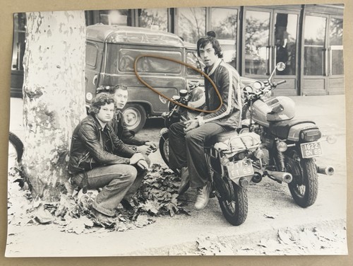 Ancienne photographie moto - photographie,
