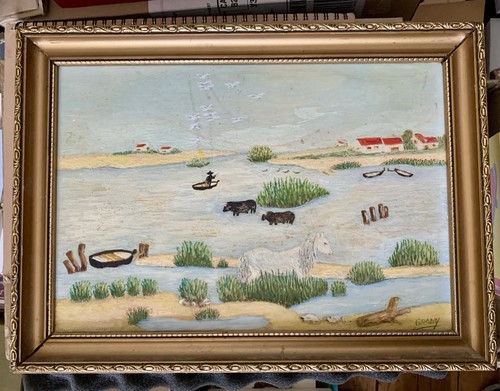 Camargue art naïf sur - camargue,