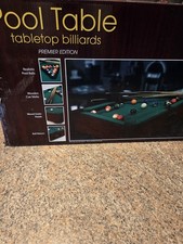 Table top billiards pool table