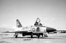 ex-176th FIS, WISC ANG, F-102A, 0-61290 '16' at MASDC, Davis-Monthan - B&W neg