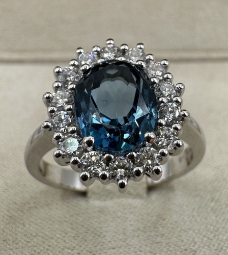 Bague blanc 18kt avec - 18kt.,