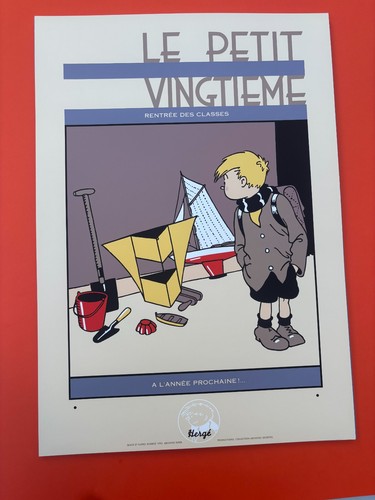 Herge serigraphie tintin - herge,