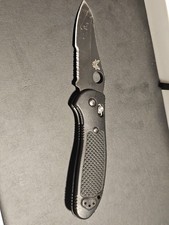 Benchmade 550SBKHGOD 154cm Mel Pardue Griptilian Olive Serrated Folding Knife