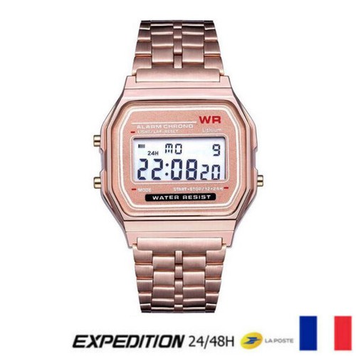 Montre rétro numérique - montre, "wr"