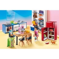 PLAYMOBIL 70206 Cuisine familiale, Dollhouse La Maison Traditionnelle