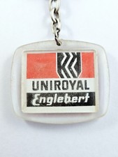KEYCHAIN - ENGLEBERT Serazereux Garage Tires Vintage 1960s Ets Boin
