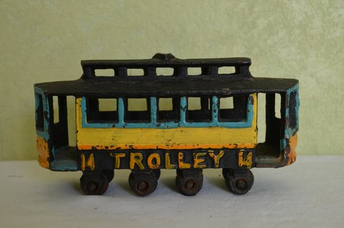 Ancien jouet wagon trolley - ancien,