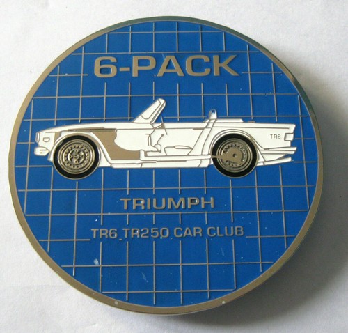 Badge voiture 6pack triumph - -6pack,