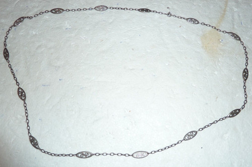 Collier art nouveau argent - collier,
