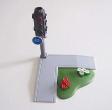 Playmobil (2701) street - sidewalk crossing intersection fire tricolor 3982