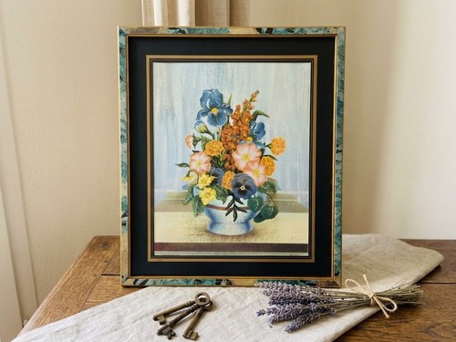 Tableau bouquet fleur - bouquet, 33x28