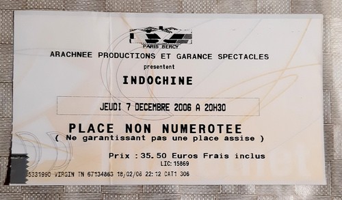 Ticket billet used - billet,
