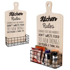 Étagère Murale Industrielle Noire Métal avec Panier 9x28x50cm