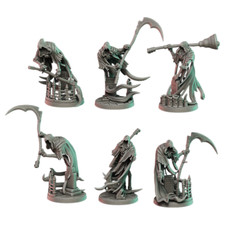 5 spectres + socle 40mm