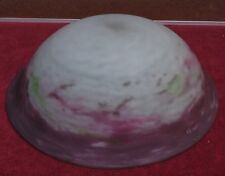 rare authentic glass paste hanging basin signed MULLER excellent condition