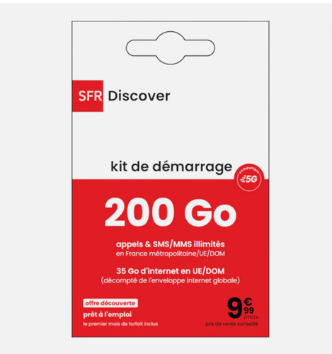 Carte sim prépayée sfr - sim,