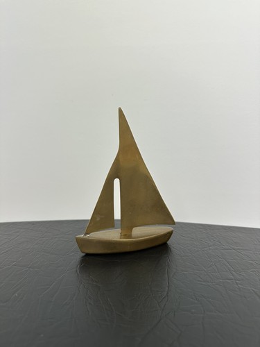 Voilier moderniste laiton 1970 - voilier,