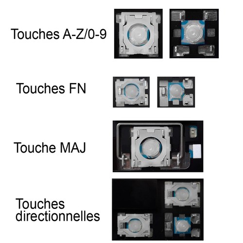 Touche clavier pour toshiba - pour,